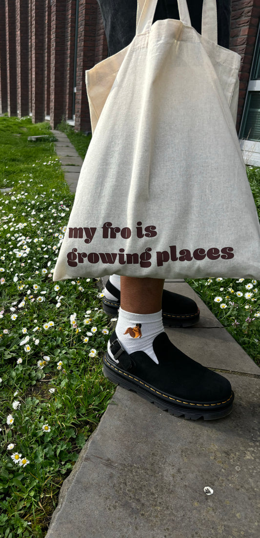 Totebag: My fro is growing places
